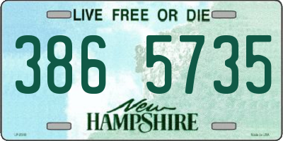 NH license plate 3865735