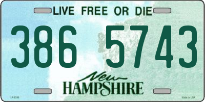 NH license plate 3865743