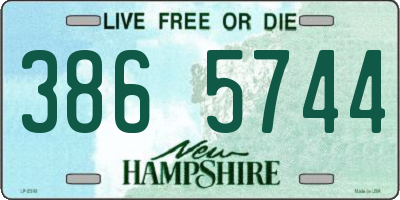 NH license plate 3865744