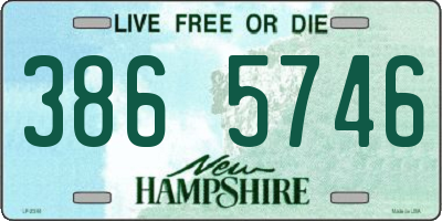 NH license plate 3865746