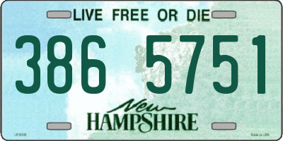 NH license plate 3865751