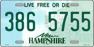 NH license plate 3865755
