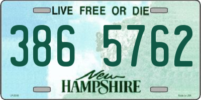 NH license plate 3865762