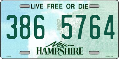 NH license plate 3865764