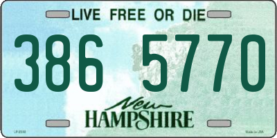 NH license plate 3865770