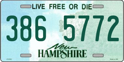 NH license plate 3865772