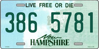 NH license plate 3865781