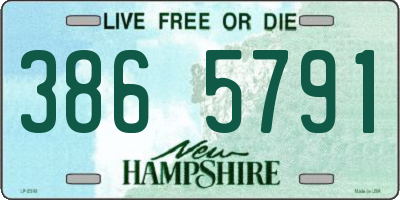 NH license plate 3865791