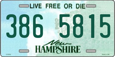 NH license plate 3865815