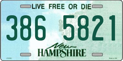 NH license plate 3865821