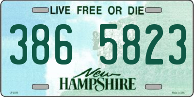NH license plate 3865823