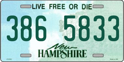NH license plate 3865833