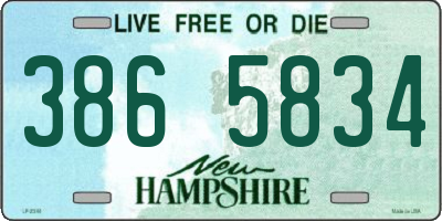 NH license plate 3865834