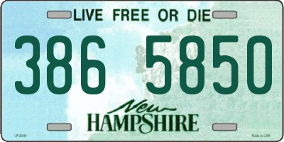 NH license plate 3865850