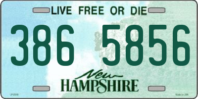 NH license plate 3865856