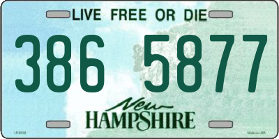 NH license plate 3865877