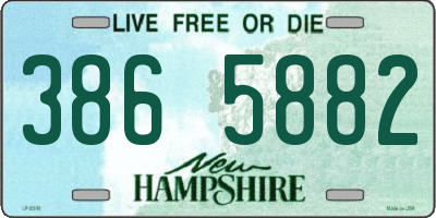 NH license plate 3865882