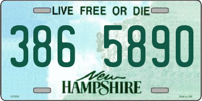 NH license plate 3865890