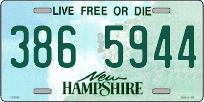 NH license plate 3865944