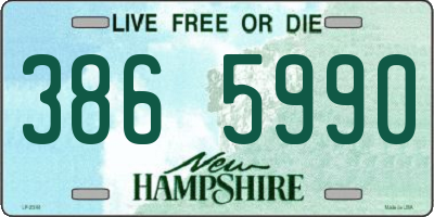 NH license plate 3865990