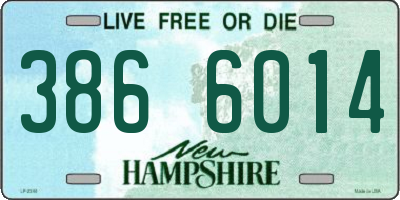 NH license plate 3866014