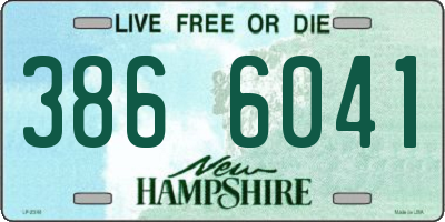 NH license plate 3866041