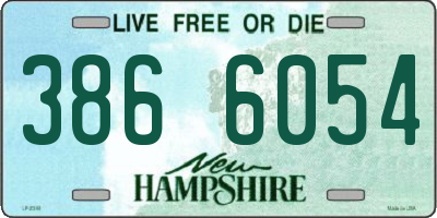 NH license plate 3866054