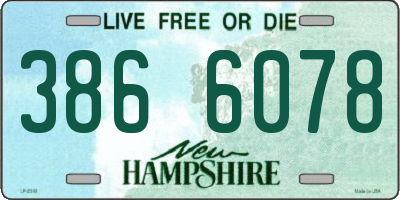 NH license plate 3866078