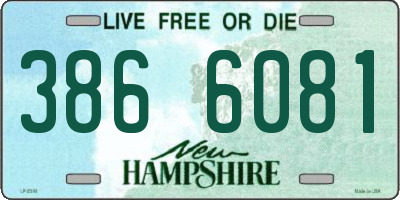 NH license plate 3866081