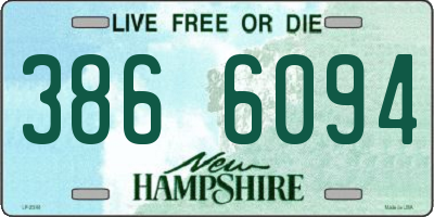 NH license plate 3866094