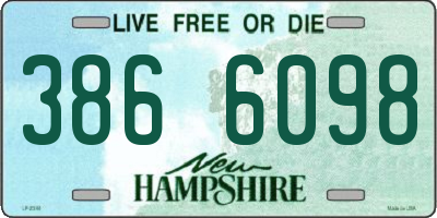 NH license plate 3866098