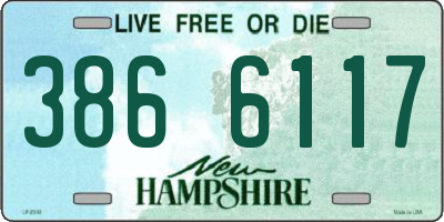 NH license plate 3866117