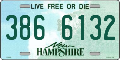 NH license plate 3866132