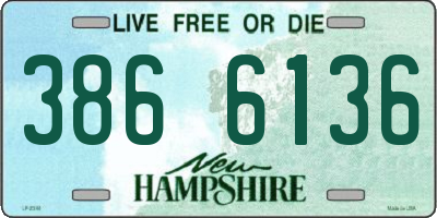 NH license plate 3866136