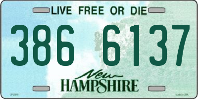 NH license plate 3866137