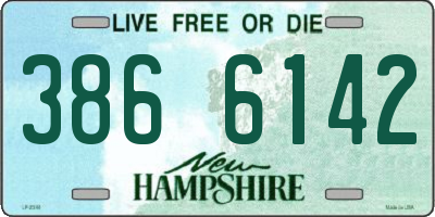 NH license plate 3866142