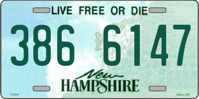 NH license plate 3866147