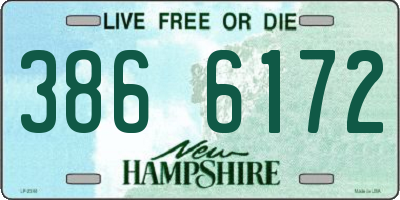 NH license plate 3866172