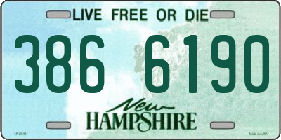 NH license plate 3866190