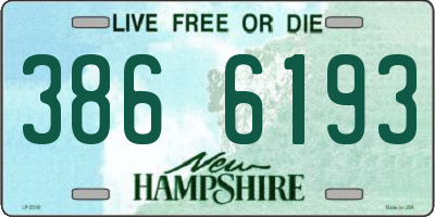 NH license plate 3866193