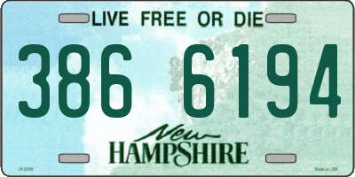 NH license plate 3866194