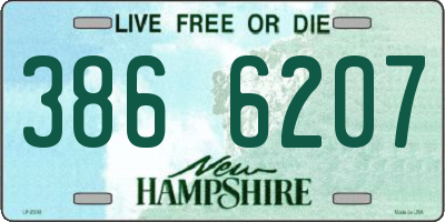 NH license plate 3866207