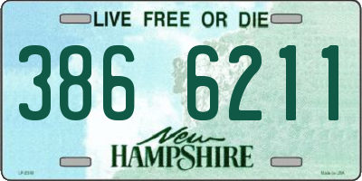 NH license plate 3866211