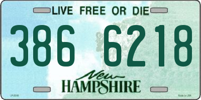 NH license plate 3866218
