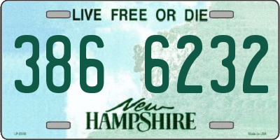 NH license plate 3866232