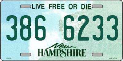 NH license plate 3866233
