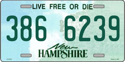 NH license plate 3866239