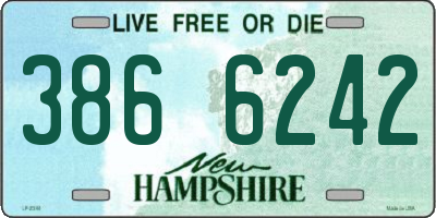 NH license plate 3866242