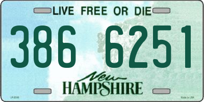 NH license plate 3866251