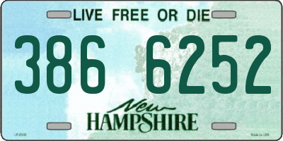NH license plate 3866252
